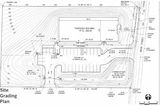 do site grading plan drainage plan land development site plan for city permit