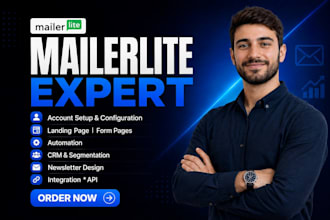 build mailerlite landing page mailerlite automation, crm and newsletter design
