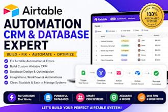 build fix airtable automation airtable crm database automation airtable expert