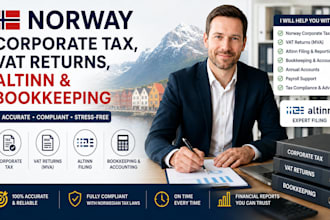 do norway corporate tax, vat returns, altinn and bookkeeping
