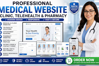 code professional medical, clinic, telehealth, med spa, and pharmacy website