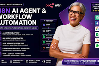 build n8n ai agent, n8n automation, n8n workflow, or ai workflow automation