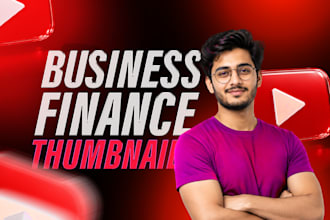 design youtube thumbnails business finance