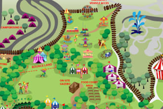 design a custom event map venue map festival and floor plan