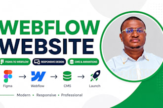 design or redesign a responsive webflow website