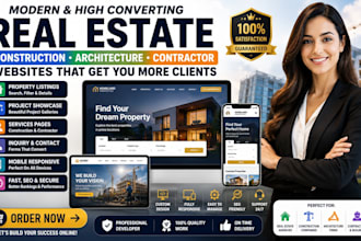 develop modern real estate, construction, architecture, and contractor sites
