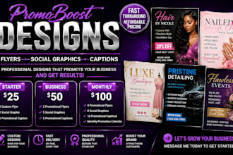 design a promotional flyer for your business