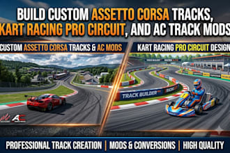build custom kart racing pro tracks, krp circuits, and assetto corsa track mods