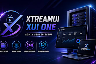 setup xtreamui live streaming server, xui server epg, vod restream setup