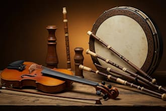 record celtic banjo, mandolin, bodhrán, guitar, fiddle, tin whistle,bouzouki