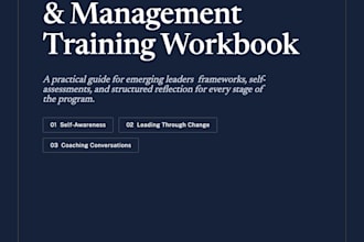 design a professional corporate training workbooks