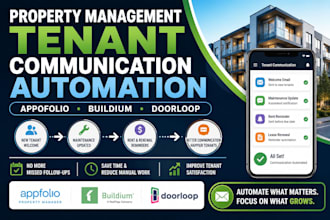 property management tenant communication automation appfolio buildium doorloop