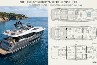 naval architecture ship yacht boat design offshore engineer calculation ga plan