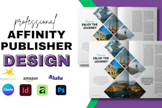 design product catalog, lesson curriculum plan, lookbook, in affinity publisher