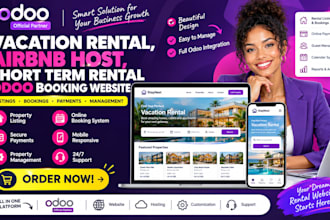 design vacation rental website airbnb host short term rental odoo booking site
