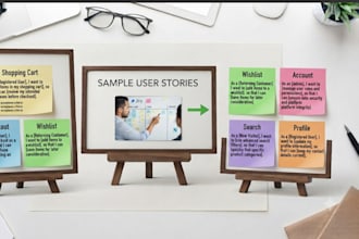 create user stories and product backlogs