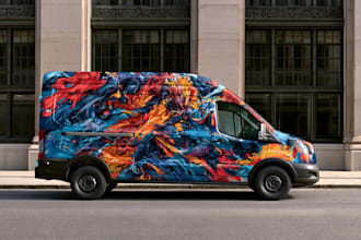 car wrap design, van wrap design