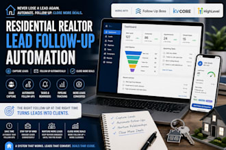 residential realtor lead follow up automation follow up boss kvcore gohighlevel