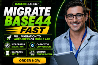 migrate base44 to wordpress, base44 capacitor, base44 migration, base44 expert