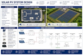 design solar pv system, rooftop, ground mount layout and sld