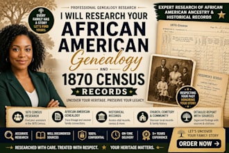 research your african american genealogy and 1870 census records