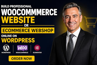 build woocommerce website or ecommerce webshop online on wordpress