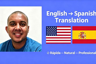 translate from english to spanish fast and natural