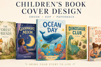 design a childrens book cover for KDP