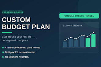 build you a monthly budget and savings plan that fits your real life