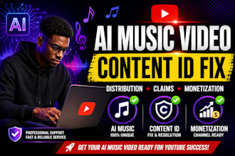 fix youtube content id and distribute your ai music video for full monetization