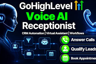 gohighlevel CRM voice ai receptionist automation virtual assistant workflow