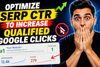 optimize serp CTR to increase qualified google clicks