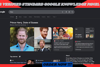 optimized and set up a verified google knowledgepanel for personal or company
