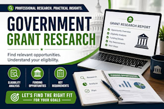 research government grants and analyze your eligibility
