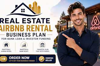 write real estate airbnb rental business plan for bank loan investor funding