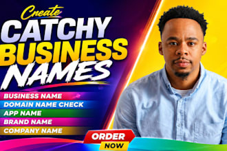 create catchy business name domain name check app name brand name company name