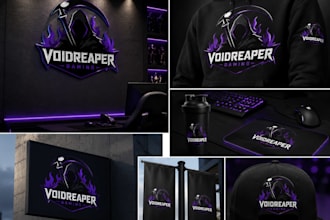 design a 3d gaming logo for your game or brand