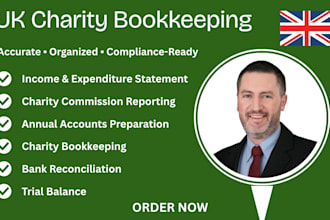 do UK charity accounting, bookkeeping and annual accounts