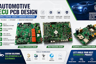 design automotive ecu pcb, vehicle control board can lin and embedded hardware