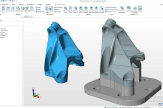 do reverse engineering, convert 3d scan to cad modeling from scan data