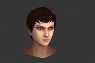 design realistic 3d hair, xgen grooming and unreal engine hair cards animal fur