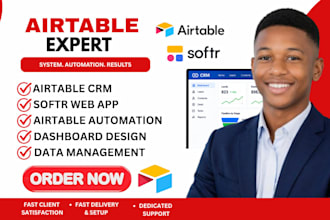 do airtable database setup, airtable expert, airtable automation, jotform, softr