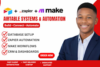 build airtable systems with zapier and make automation