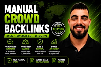 build bulk manual crowd backlinks for your SEO campaign