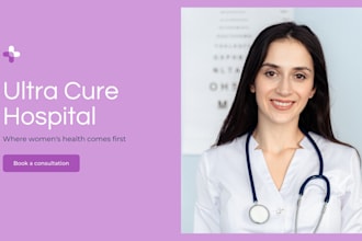 design a professional healthcare and wellness website and leads