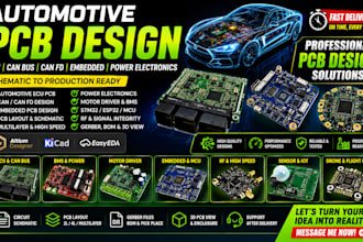 design automotive ecu, can bus, can fd, embedded pcb, pcb layout and circuit
