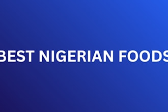make original nigerian food recipes and cooking guide