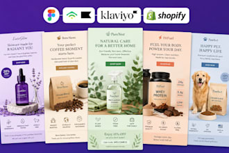 design and develop responsive HTML email templates for klaviyo