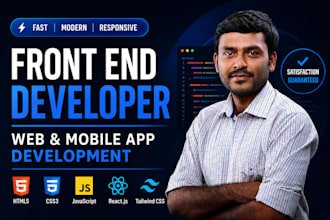 build web or mobile app as front end software developer