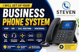 set up IVR auto attendant and call routing for your business
